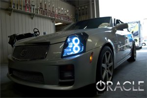 Cadillac CTS Headlight Halo Kit - ORACLE Lighting - LED Halo Kit - Green - `03-`07